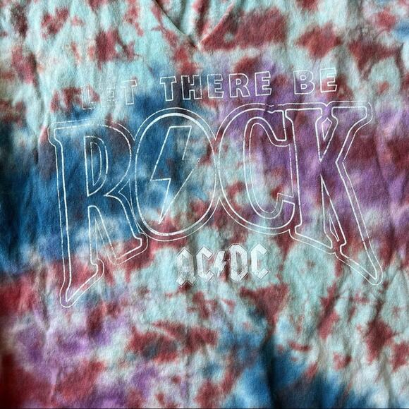 AC/DC vneck cutout tee - Picture 2 of 4